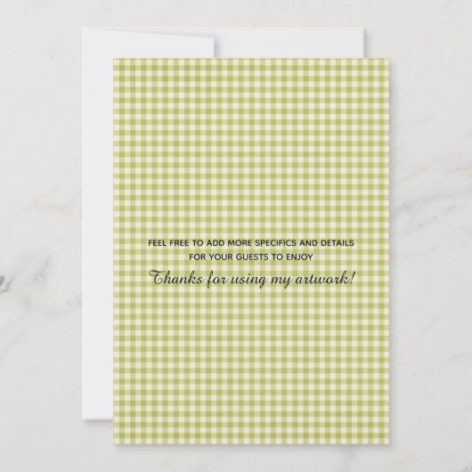 感謝祭の馬術 招待状 (裏面)