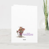 感謝祭の~の挨拶状のための家 シーズンカード (裏面)