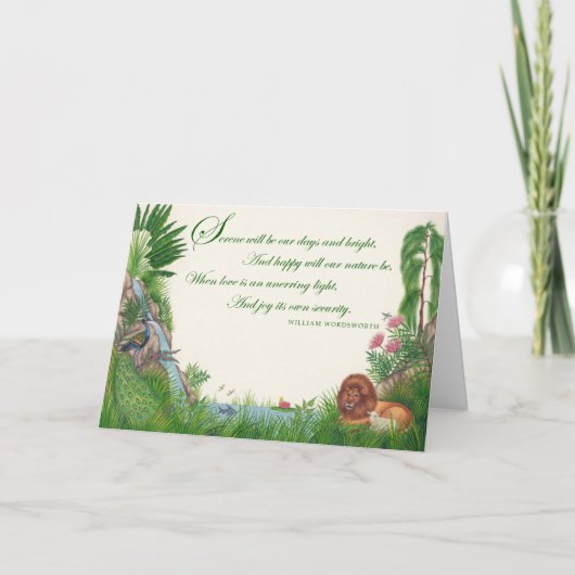 感謝祭の~の温和な王国の挨拶状 シーズンカード (正面)