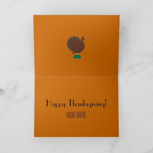 感謝祭のMartzkinの巡礼者カード© 2012年のM. Martz シーズンカード (内部)