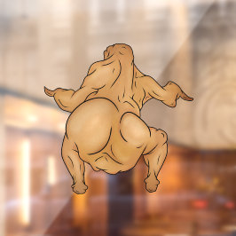 感謝祭のTwerkey窓用ステッカー ウィンドウサイン
