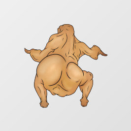 感謝祭のTwerkey窓用ステッカー ウィンドウサイン