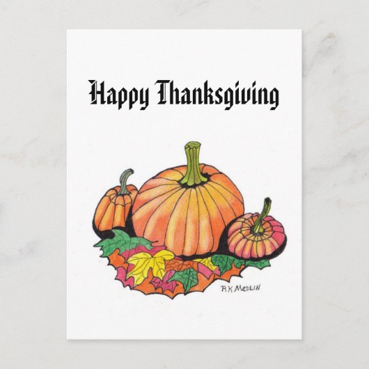 感謝祭はがき シーズンポストカード (正面)