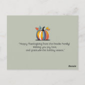 感謝祭はがき ポストカード (裏面)