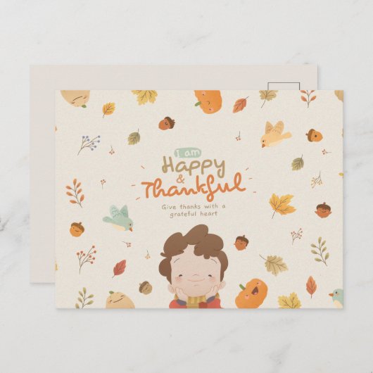 感謝祭はがき ポストカード (正面/裏面)