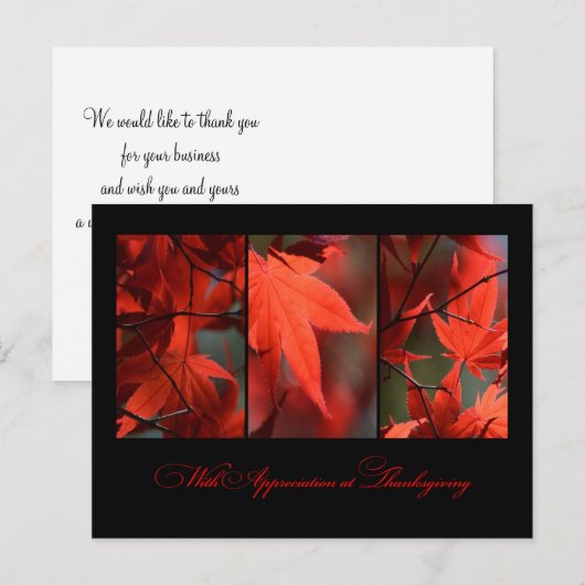 感謝祭はがき ポストカード (正面/裏面)