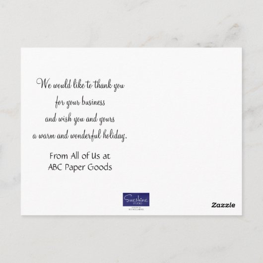 感謝祭はがき ポストカード (裏面)