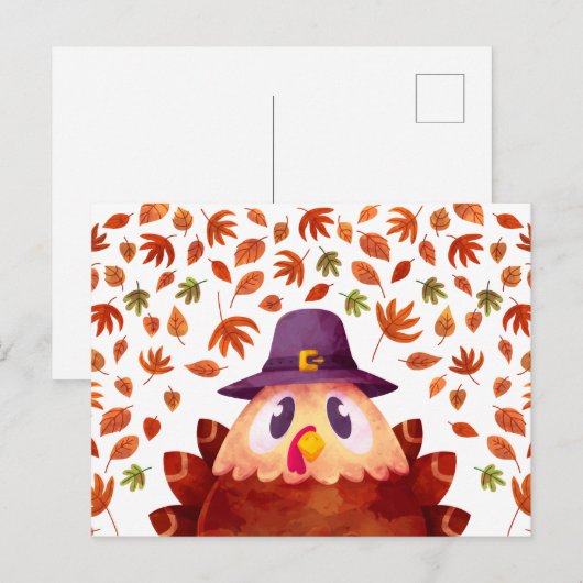 感謝祭はがき ポストカード (正面/裏面)