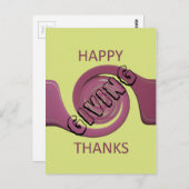 感謝祭はがき ポストカード (正面/裏面)