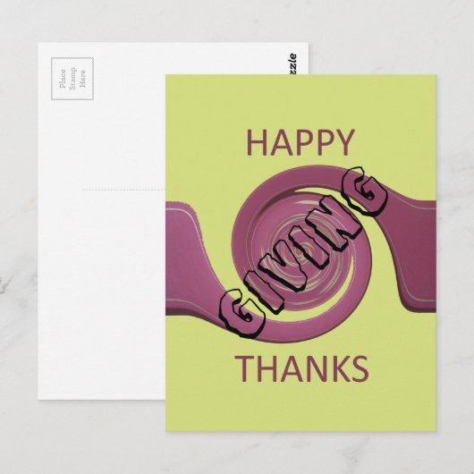 感謝祭はがき ポストカード (正面/裏面)