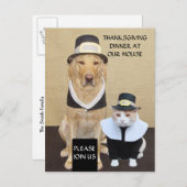 感謝祭はがき/招待状 インビテーションポストカード (正面/裏面)