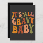 感謝祭は最高！面白い感謝祭の贈り物 招待状 (正面/裏面)