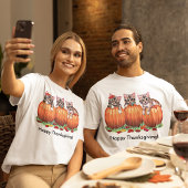 感謝祭は猫の鳴き声ユニセックス Tシャツ