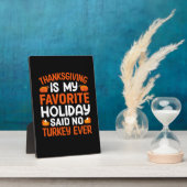 感謝祭は私のお気に入りの休日 フォトプラーク (側面)