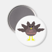 感謝祭ひっぱった七面鳥の磁石 マグネット (正面/裏面)