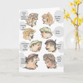 感謝祭またはトルコのデイカードに関する噂チェーン カード (黄色い花)