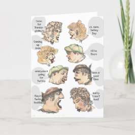 感謝祭またはトルコの日の噂チェーン カード