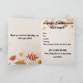 感謝祭までぷっくり、よろよろしながら。 招待状 (内部)