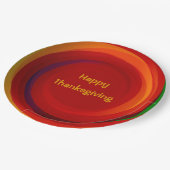 感謝祭らせん幾何学緩和曲線 ペーパープレート (アングル)