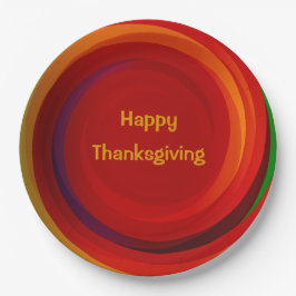 感謝祭らせん幾何学緩和曲線 ペーパープレート