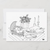 感謝祭りごちん絵本はがき シーズンカード (正面)