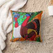 感謝祭をおもしろいする クッション (ブランケット)