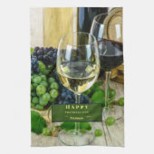 感謝祭をパーソナライズユニークする キッチンタオル (縦)