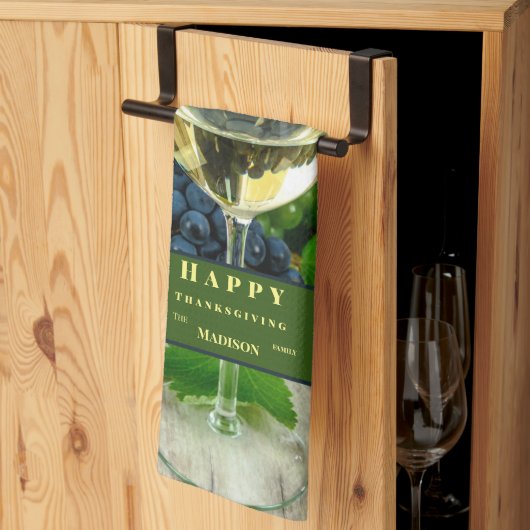 感謝祭をパーソナライズユニークする キッチンタオル (三つ折り)