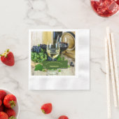 感謝祭をパーソナライズユニークする 縁ありカクテルナプキン (インサイチュ)