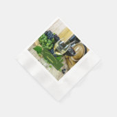 感謝祭をパーソナライズユニークする 縁ありカクテルナプキン (角)