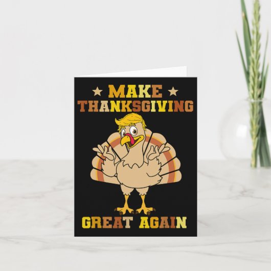 感謝祭を再び偉大に トランプの感謝祭ターキー 2024 カード (正面)