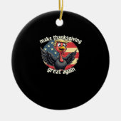 感謝祭を再び素晴らし行う セラミックオーナメント (正面)