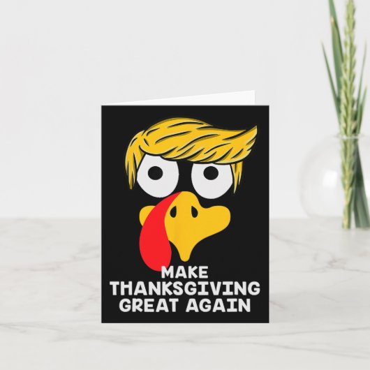 感謝祭を再素晴らしびトランプのトルコおもしろい2 カード (正面)