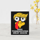 感謝祭を再素晴らしびトランプのトルコおもしろい2 カード (黄色い花)