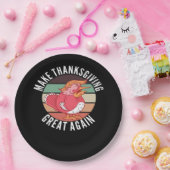 感謝祭を再素晴らしびトランプキンにする – 政治 ペーパープレート (パーティー)