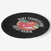 感謝祭を再素晴らしびトランプキンにする – 政治 ペーパープレート (アングル)