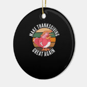 感謝祭を再素晴らしびトランプキンにする – Hallowee セラミックオーナメント (左)