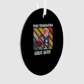 感謝祭を再素晴らしびトランプキンにする – Sloth & S オーナメント (正面)