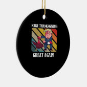 感謝祭を再素晴らしびトランプキンにする – Sloth & S セラミックオーナメント (右)