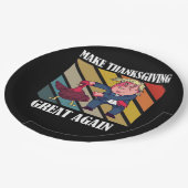 感謝祭を再素晴らしびトランプキンにする – Sloth & S ペーパープレート (アングル)