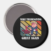 感謝祭を再素晴らしびトランプキンにする – Sloth & S マグネット (正面/裏面)