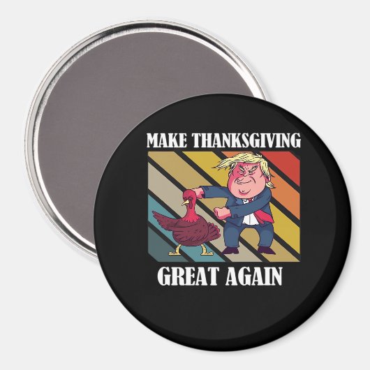 感謝祭を再素晴らしびトランプキンにする – Sloth & S マグネット (正面/裏面)