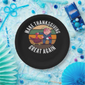 感謝祭を再素晴らしびトランプキンに作る – おもしろい Tur ペーパープレート (パーティー)