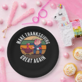 感謝祭を再素晴らしびトランプキンに作る – おもしろい Tur ペーパープレート (パーティー)