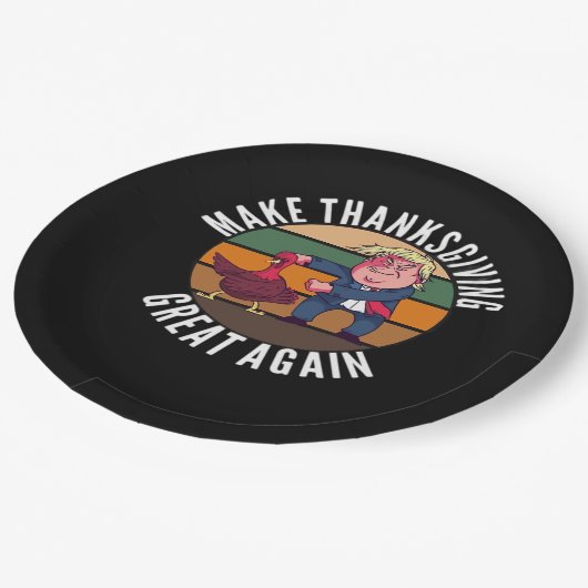 感謝祭を再素晴らしびトランプキンに作る – おもしろい Tur ペーパープレート (アングル)