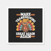 感謝祭を再素晴らしびトランプ2024 スタンダードカクテルナプキン (正面)