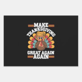 感謝祭を再素晴らしびトランプ2024 ラッピングペーパーシート (正面)