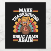 感謝祭を再素晴らしびトランプ2024 ワインラベル (シングルラベル)