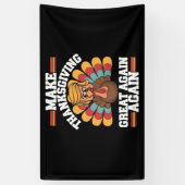 感謝祭を再素晴らしびトランプ2024 横断幕 (縦)