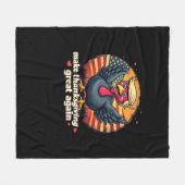 感謝祭を再素晴らし度する感謝祭クラシック フリースブランケット (正面(横))